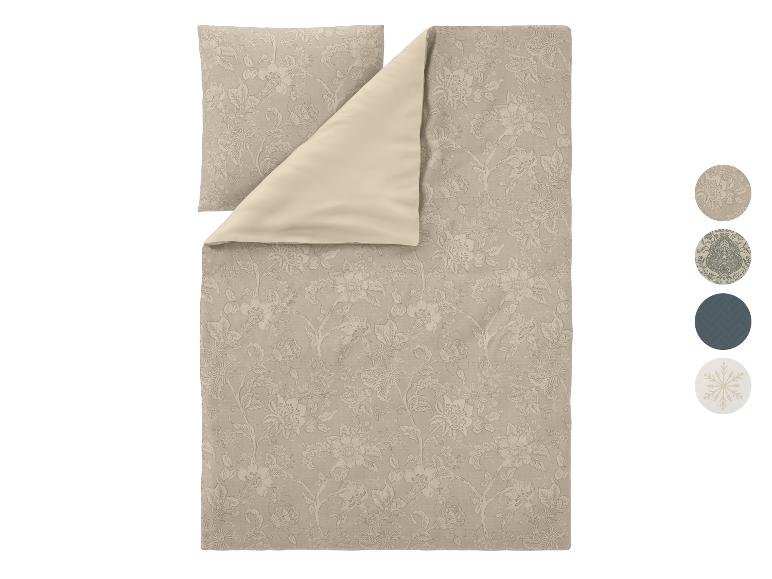 Parure de lit double face en satin, 140 x 200 cm