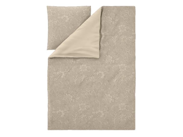 Parure de lit double face en satin, 140 x 200 cm