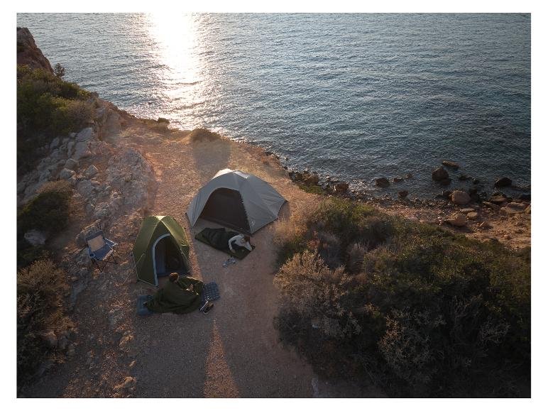 Matelas de camping autogonflant ou matelas de camping à cellules d’air avec oreiller