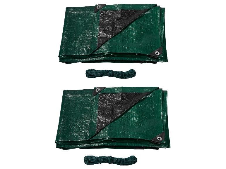 Lot de 2 bâches universelles, 2x3 m
