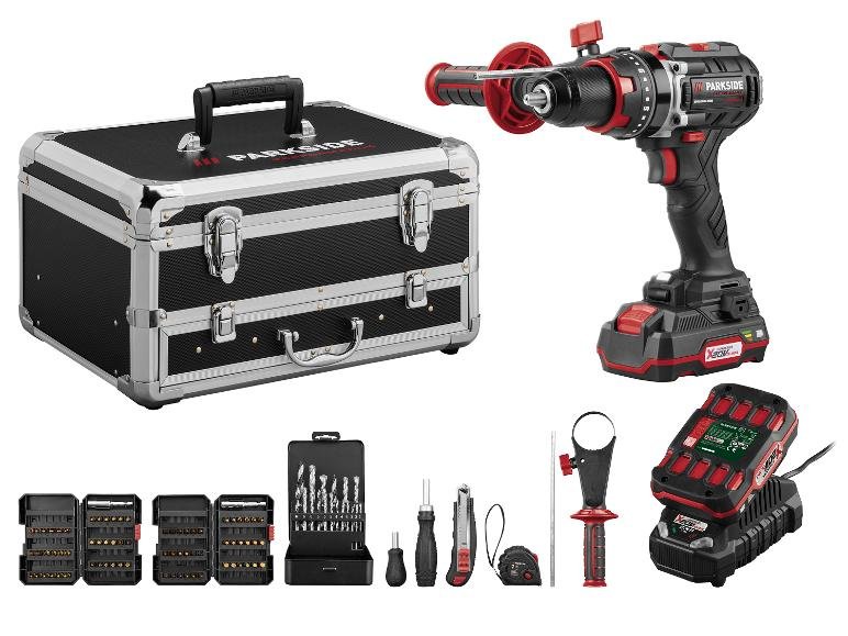 Set de perceuse-visseuse à percussion sans fil + 2 Batteries + Chargeur, 20 V