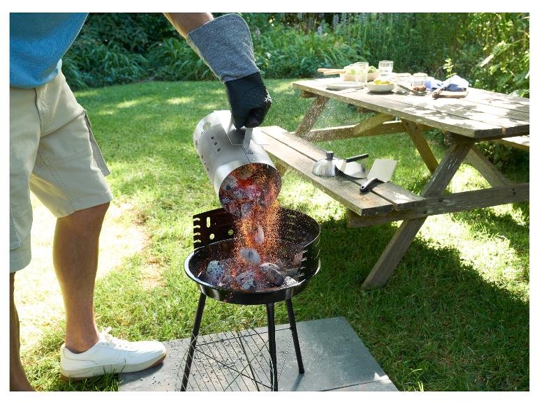 Barbecue rond au charbon de bois, Ø 33 cm
