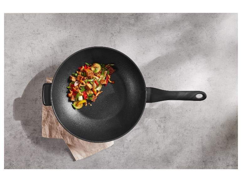 Wok en fonte d'aluminium, Ø 32 cm