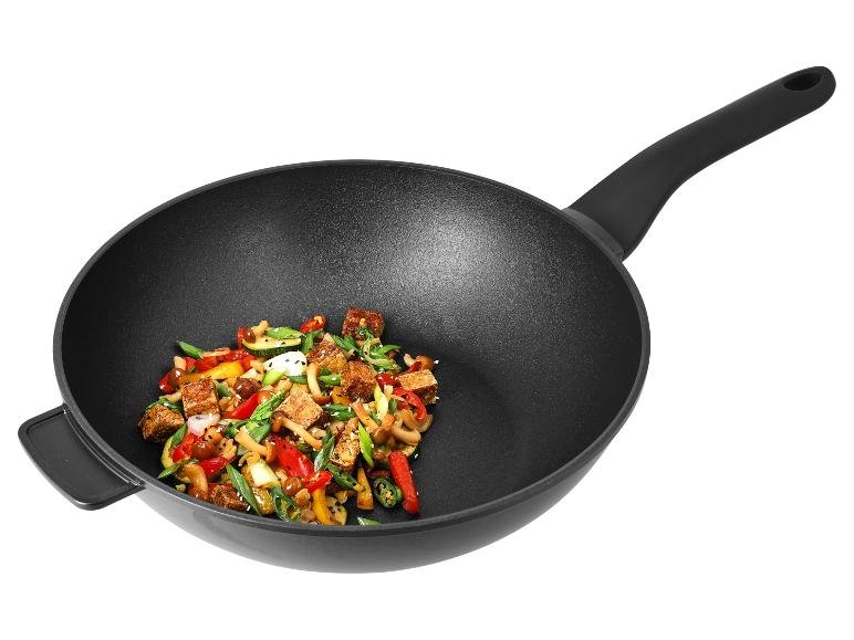 Wok en fonte d'aluminium, Ø 32 cm
