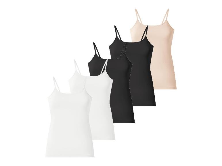 Débardeur à fines bretelles pour femme, lot de 5