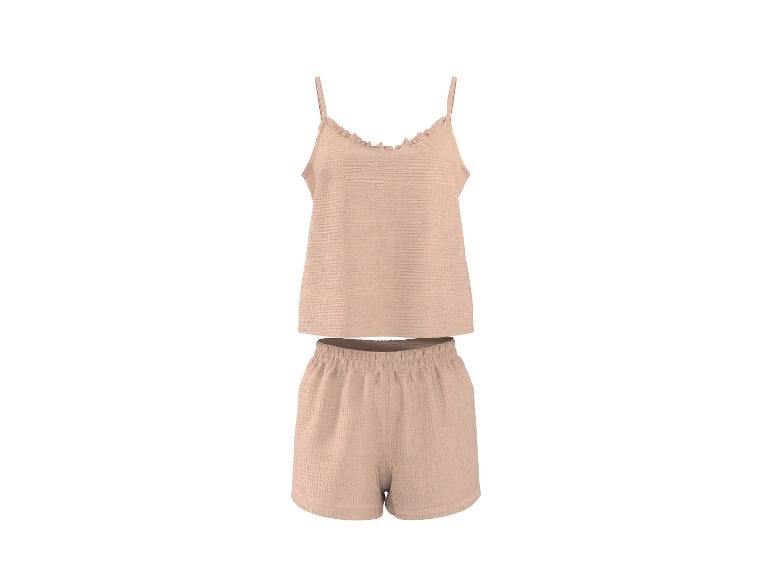 Pyjashort en mousseline pour femme