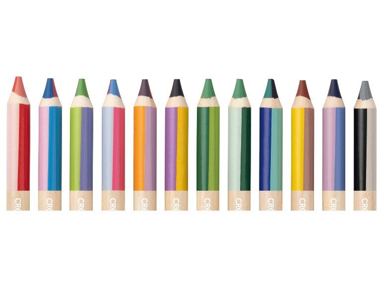Set de crayons de couleur 3 en 1, 12 pièces