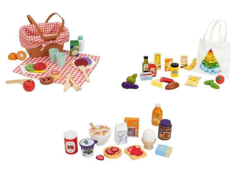 Set d'aliments en bois