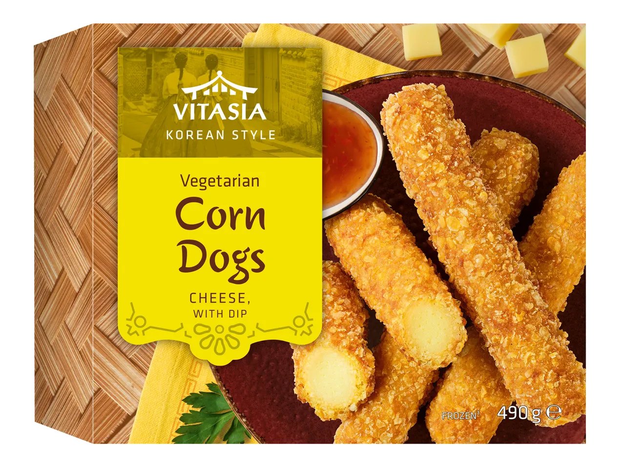 Corn dogs coréens