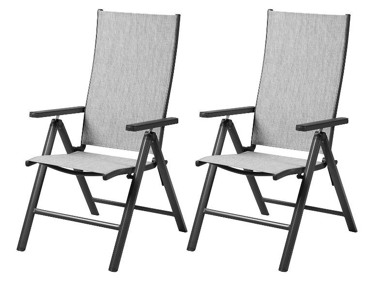 Lot de 2 fauteuils en aluminium Houston