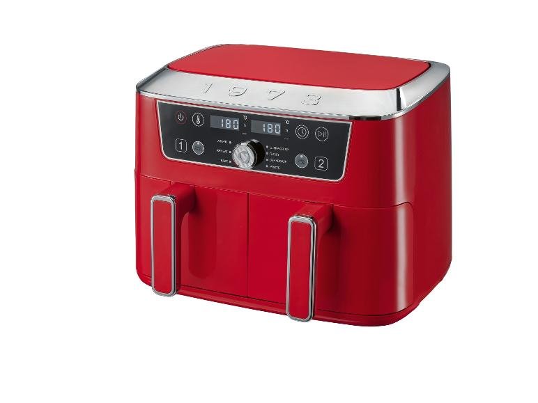Friteuse à air chaud double zone Retro 1973, rouge