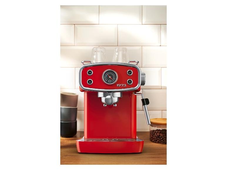 Machine à expresso Retro 1973, rouge