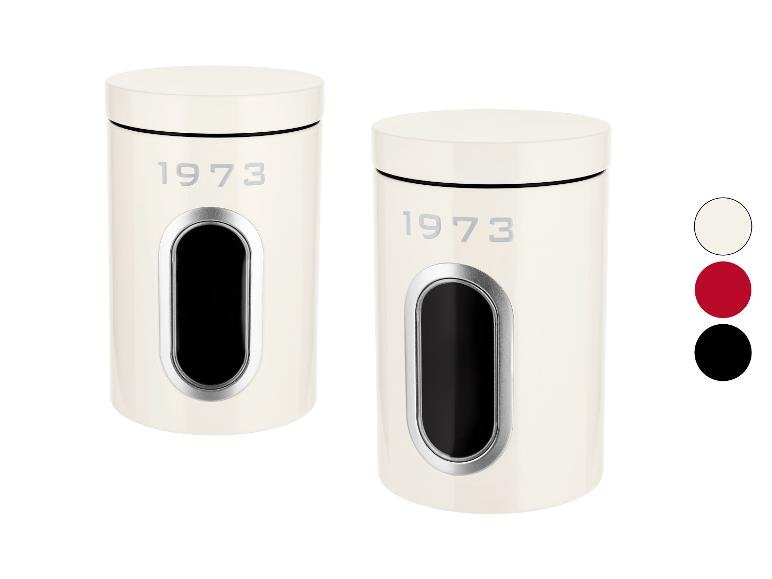 Lot de 2 boîtes de conservation Retro 1973
