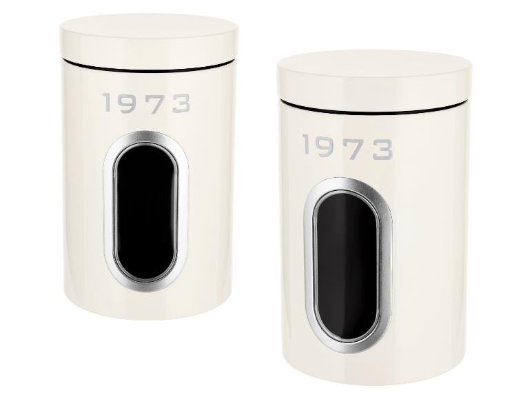 Lot de 2 boîtes de conservation Retro 1973