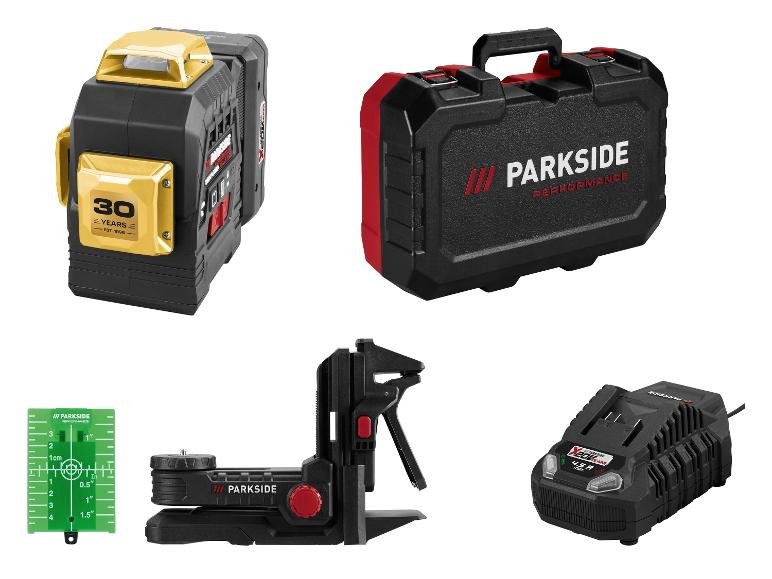 Set de démarrage niveau laser en croix sans fil Édition Limitée 30 ans + batterie + chargeur, vert, 30 m, 20 V