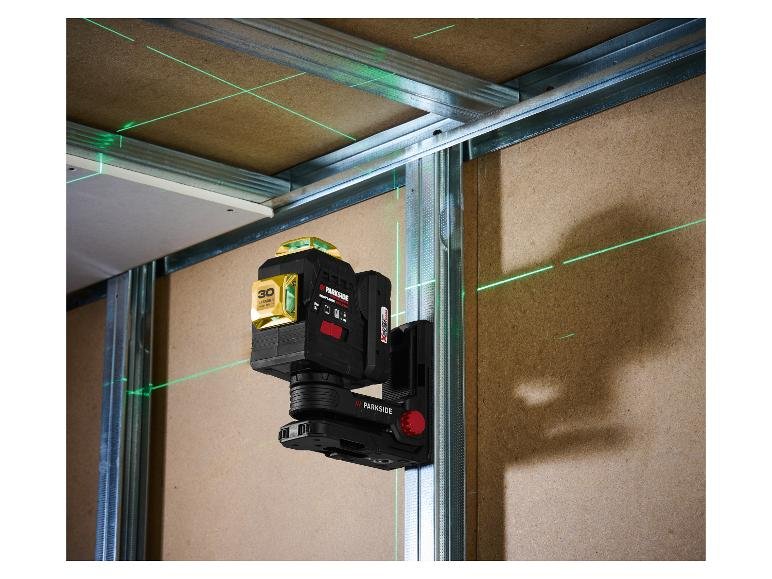 Set de démarrage niveau laser en croix sans fil Édition Limitée 30 ans + batterie + chargeur, vert, 30 m, 20 V