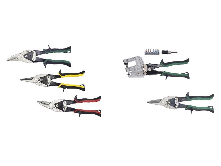 Set de cisailles à tôle ou Set de plaquiste, 3 ou 9 pièces