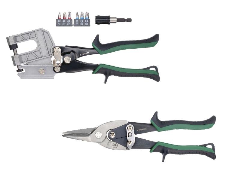 Set de cisailles à tôle ou Set de plaquiste, 3 ou 9 pièces