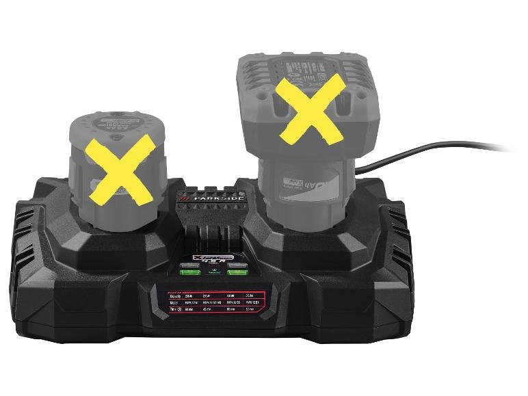 Chargeur de batterie double PDSLK 12 B2, 4,5 A, 12 V