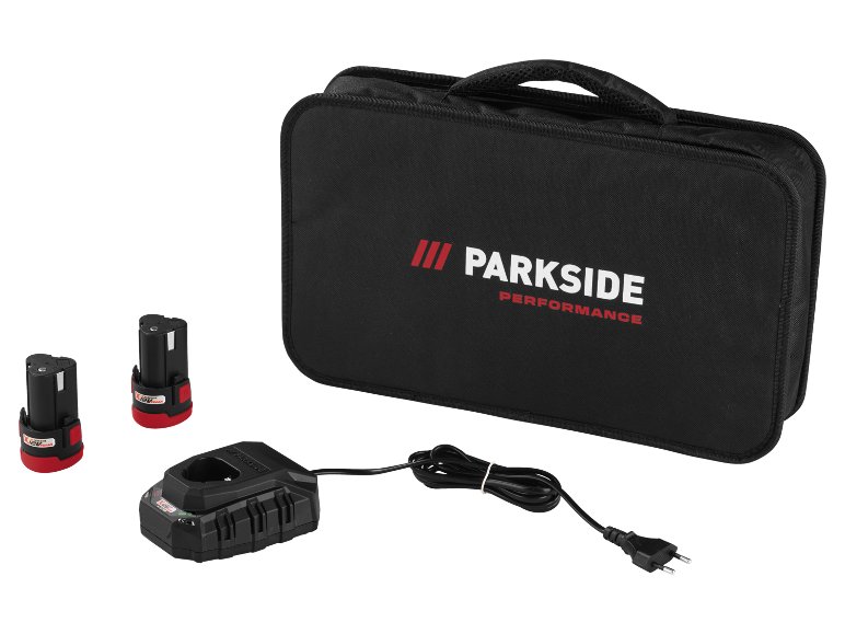 Set de démarrage perceuse-visseuse 12V et visseuse à choc 12V (avec batterie et chargeur) PBSPA 12 E4 / PDSSAP 12 B1
