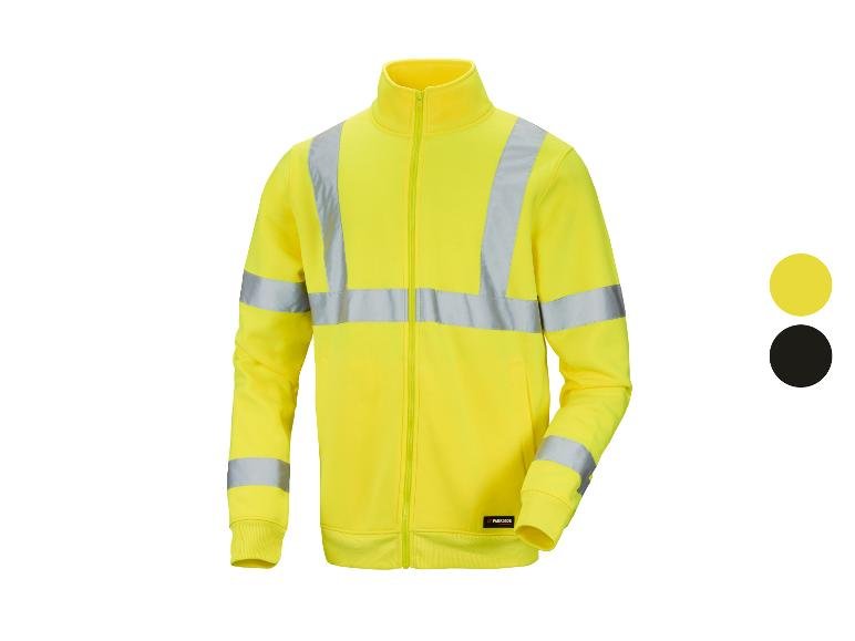 Sweat zippé à haute visibilité ou réfléchissant homme