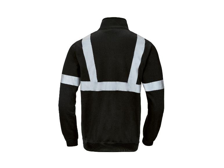 Sweat zippé à haute visibilité ou réfléchissant homme