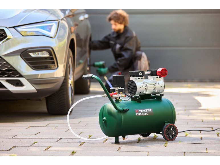 Compresseur silencieux PSKO 248 B1, 8 bar, 24 L, 1100 W