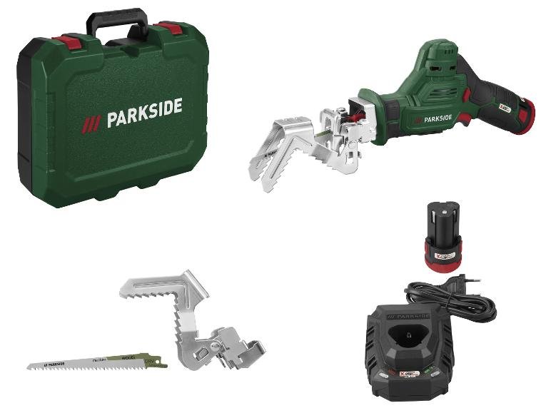 Scie de jardin sans fil 12 V « PAAS 12 C3 » avec batterie – avec chargeur