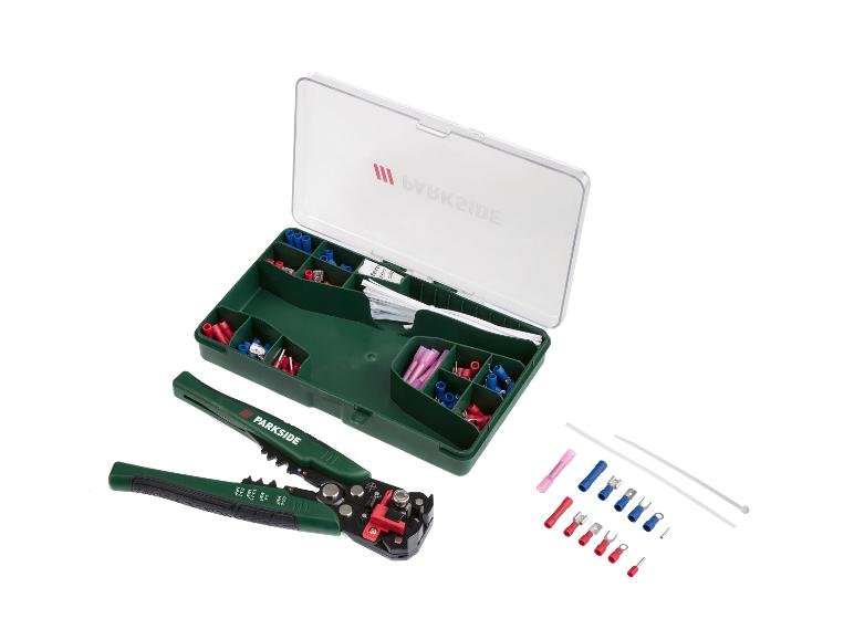 Coffret de pinces à dénuder et à sertir automatiques, 231 pièces.