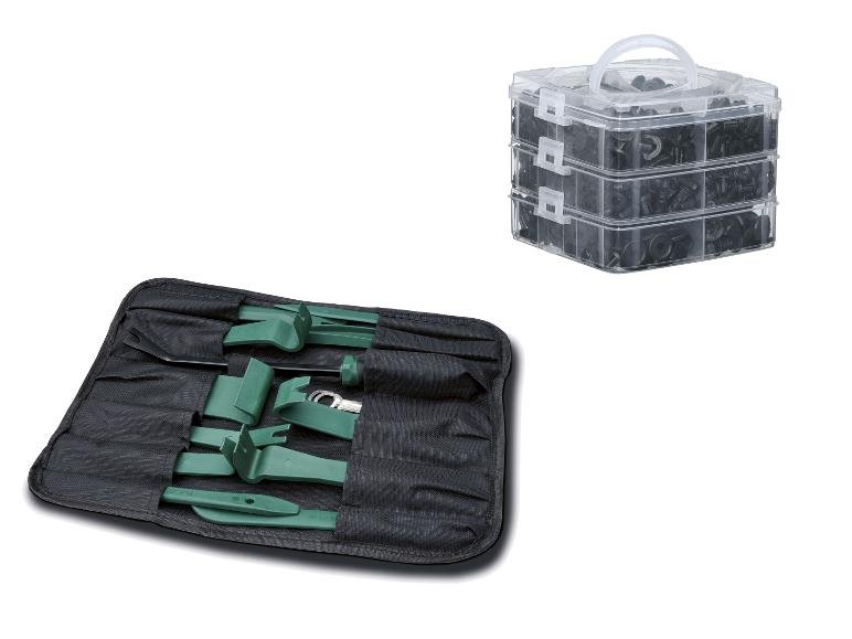 Kit d'outils de démontage auto ou clips de fixation et serre-câbles