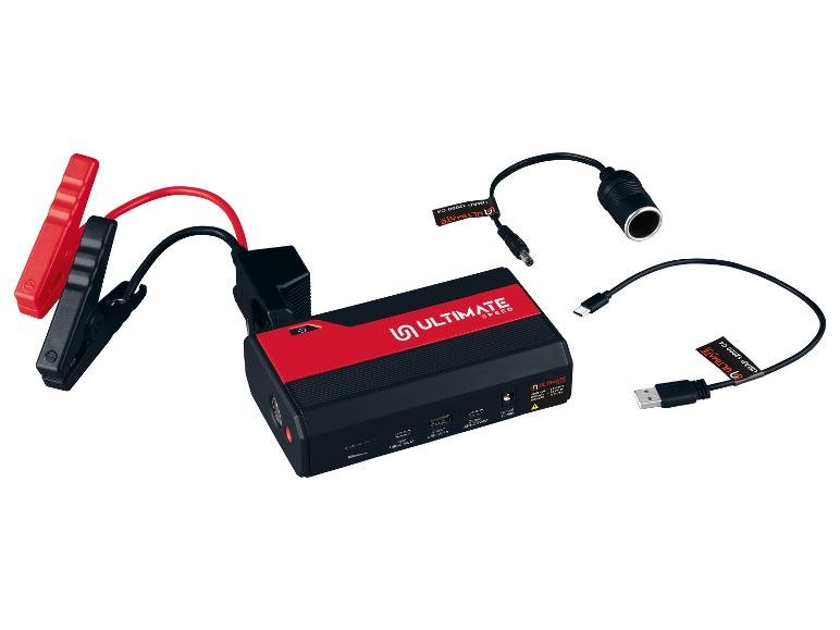 Démarreur de secours pour voiture »UMAP 12000 C4«, avec batterie externe.