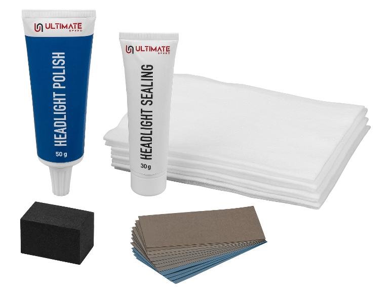 Kit de rénovation de phares, 19 pièces