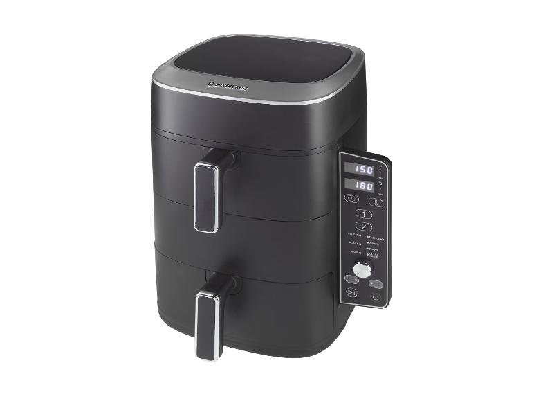 Friteuse à air chaud 2 zones superposées, 9,5 l