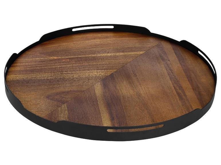 Plateau tournant en bois, Ø 42 cm