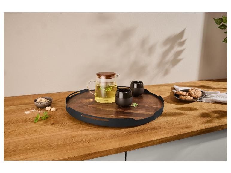 Plateau tournant en bois, Ø 42 cm