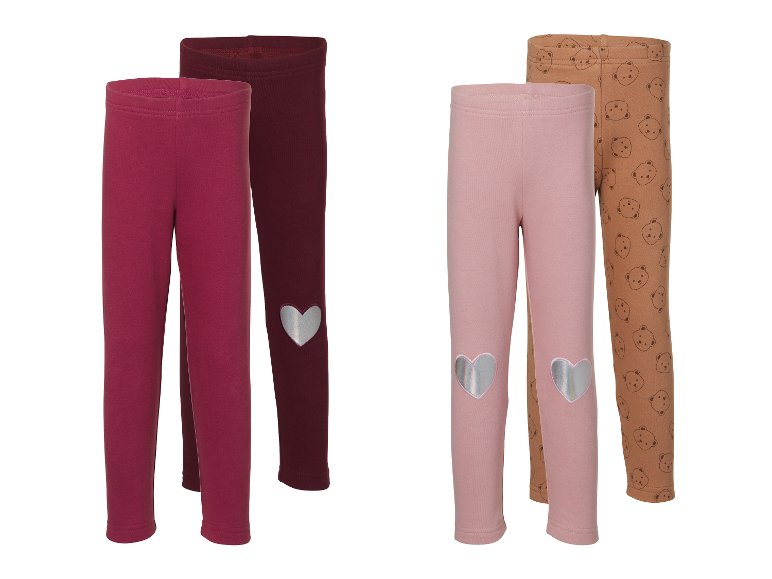 Lot de 2 leggings thermiques enfant