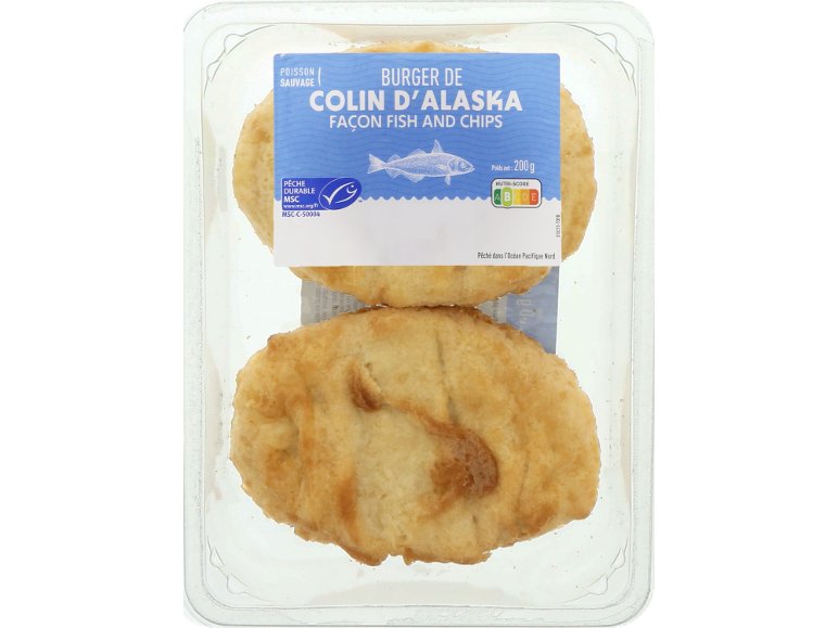 Burger de colin d'Alaska