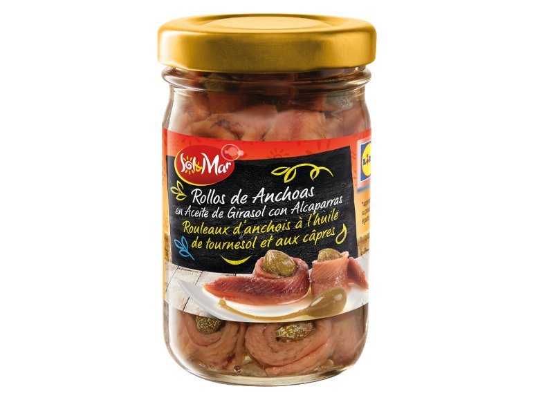Filets d'anchois huile de tournesol