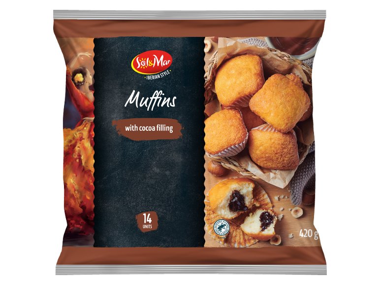 Muffins fourrés au chocolat