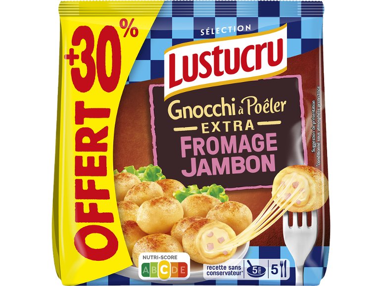 Gnocchi à poêler jambon fromage