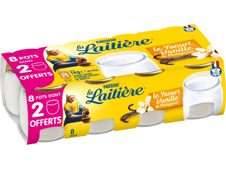 La Laitière yaourt saveur vanille