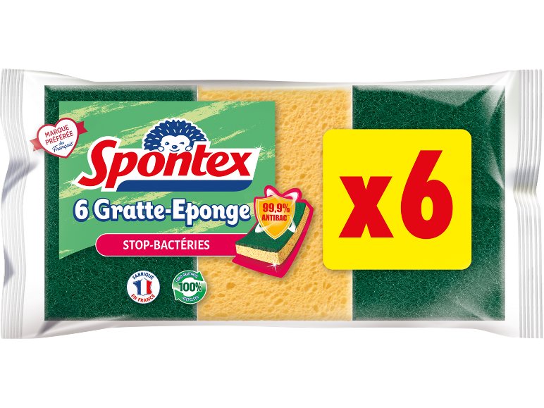 Eponges stop bactéries