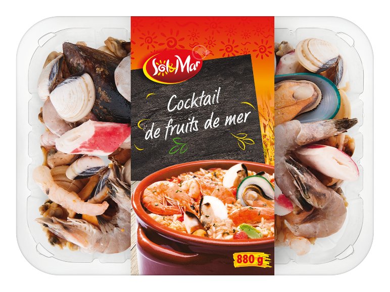 Préparation de fruits de mer