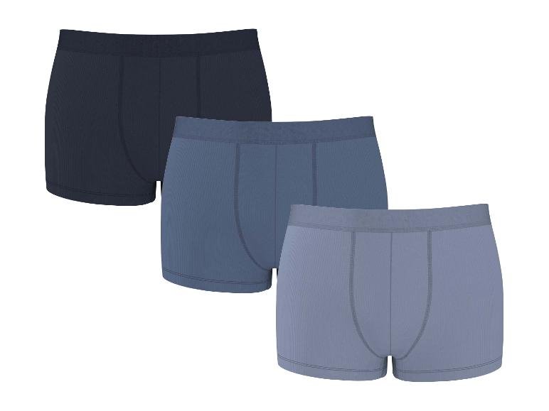 Boxers côtelés pour hommes, lot de 3