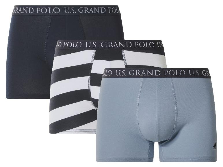 U.S. Grand Polo Boxer pour homme, lot de 3