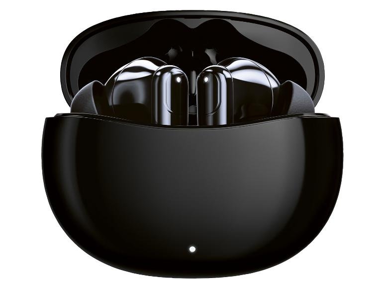 Écouteurs intra-auriculaires True Wireless « STSK G1 A1 » avec boîtier de charge.