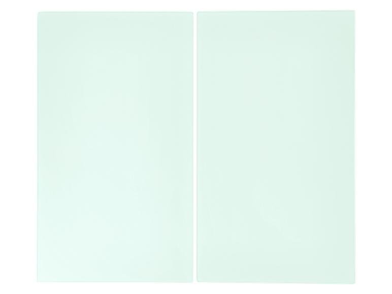 Protège-plaques de cuisson en verre trempé, 52 x 30 cm, 2 pièces