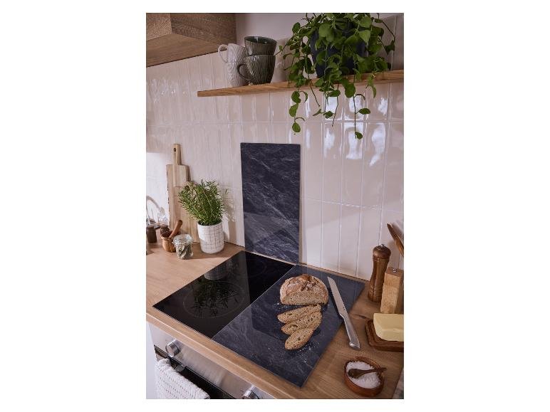 Protège-plaques de cuisson en verre trempé, 52 x 30 cm, 2 pièces