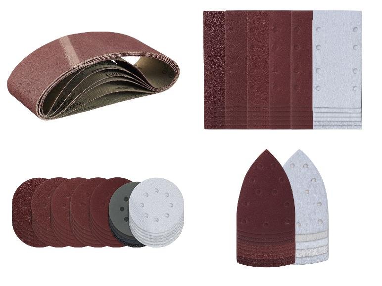 Feuilles abrasives pour ponceuses à bande, vibrantes, excentriques et multifonctions
