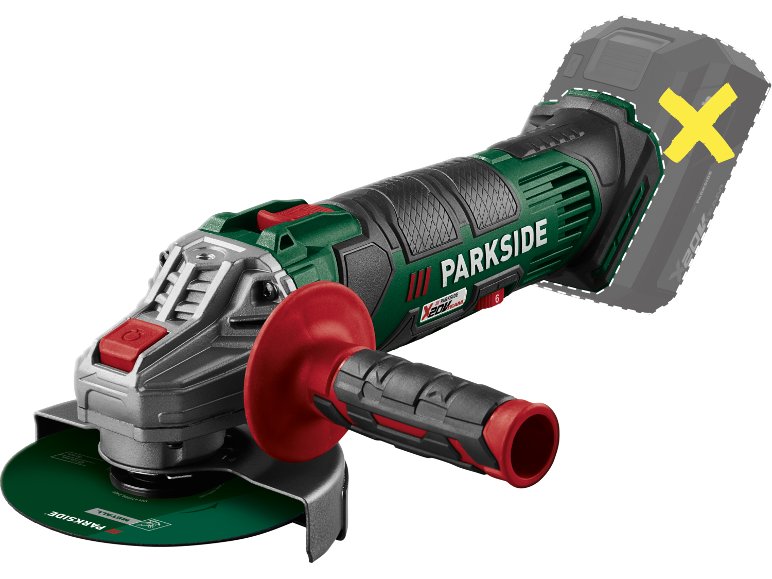 Meuleuse d'angle sans fil 20V, PWSA 20-Li G4, sans batterie ni chargeur.